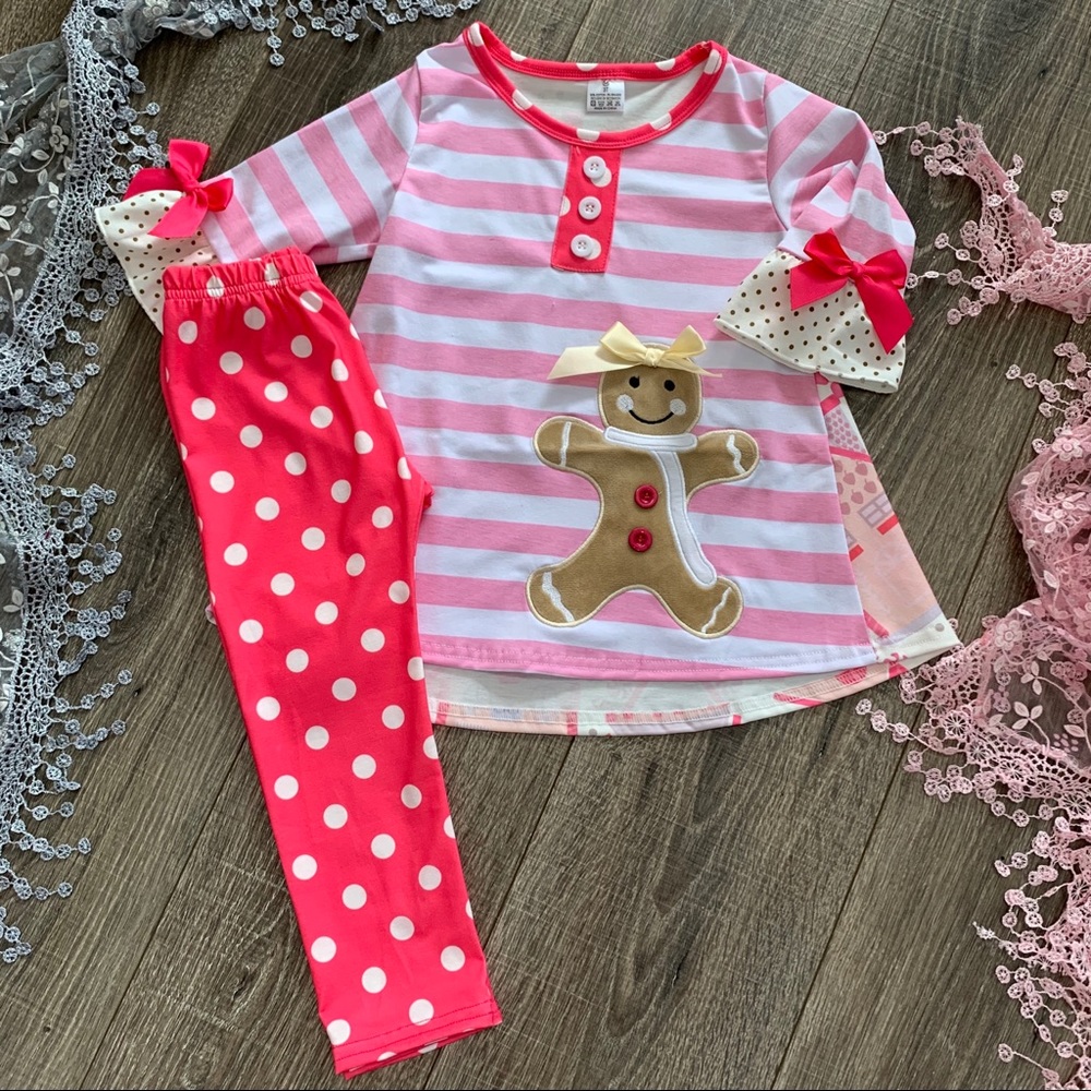 Boutique Girls Gingerbread Outfit